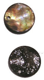 Schelphanger 15mm rond koffiebruin 10st