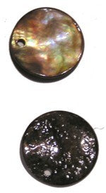 Schelphanger 20mm rond bruin 5st