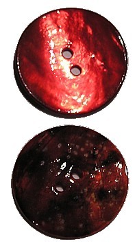 Schelphanger 25mm rond rood 5st