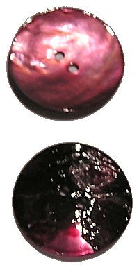 Schelphanger 25mm rond oudrose 5st