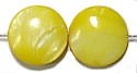 Schelpkraal rond 11mm geel 10 stuks