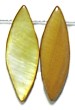Schelpkraal ovaal 21x8mm bruin 8 stuks