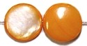 Schelpkraal open rond 11mm zalm 10stuks