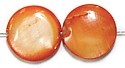 Schelpkraal rond 11mm zalm 10 stuks