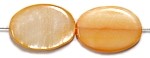 Schelpkraal ovaal 14x9mm zalmrose 10 stuks