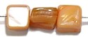 Schelpkraal brokje 8x8mm zalm 25 stuks