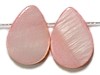 Schelpkraal druppel 9x13mm licht rose 9 stuks