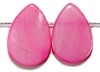 Schelpkraal druppel 9x13mm rose 10 stuks