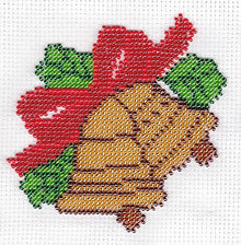 Borduurpakket klokken 11x11cm