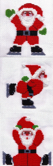 Borduurpakket kerstmannen 37x12cm
