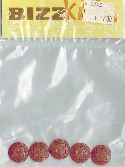 Knoop15mm rose 5st