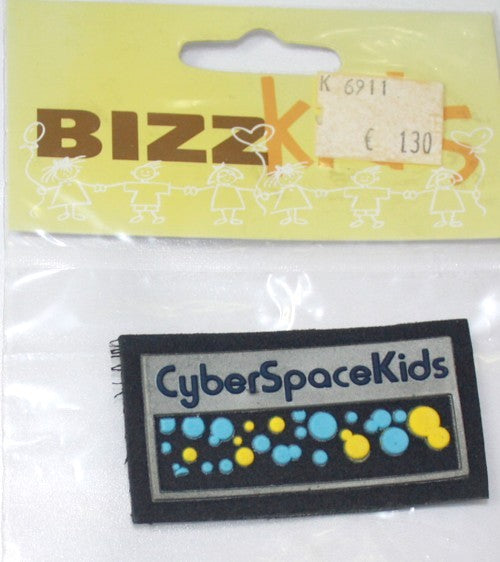 Applicatie Cyber Space Kids 35x60mm blauw
