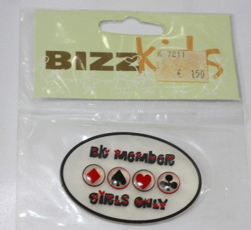 Applicatie Girls member only 6cm ovaal transp.
