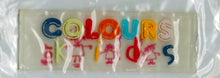 Applicatie Coulours Kids 25x75mm wit