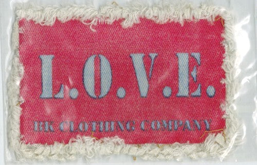 Applicatie Leans LOVE 50x80mm rood