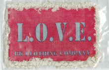 Applicatie Leans LOVE 50x80mm rood