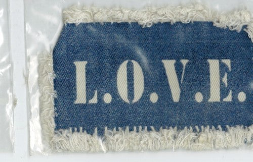 Applicatie Leans LOVE 50x80mm d.blauw