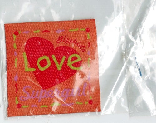 Applicatie Love Supergirl 50mm oranje
