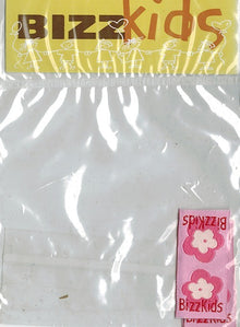 Applicatie rose/wit bloem 20x40mm 2st