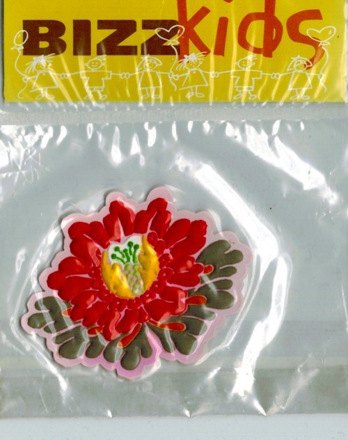 Applicatie Bloem 50x60mm rood