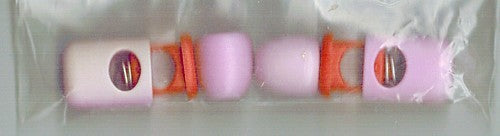 Koordstopper 25mm oranje/rose 2st