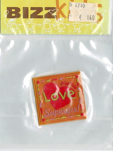 Applicatie Love Supergirl 40mm oranje
