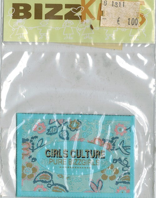 Applicatie Girls Clture 50x70mm blauw