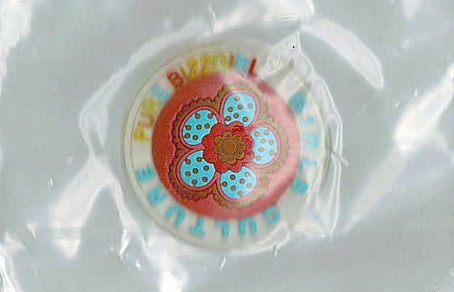Applicatie Girls Culture 40mm transp/rood