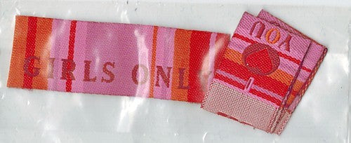 Applicatie Girls Only 1x60+2x30mm rose