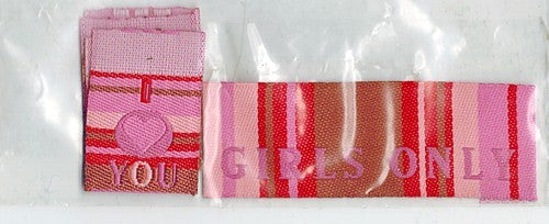 Applicatie Girls Only 1x60+2x30mm rood
