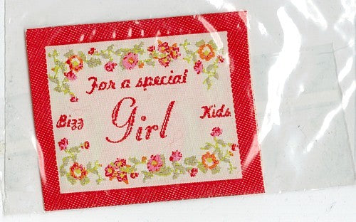 Applicatie For a special Girl 50x60mm rood