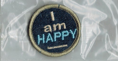 Applicatie I am Happy 40mm bluaw