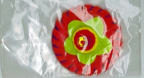 Applicatie bloem 45mm rond vilt