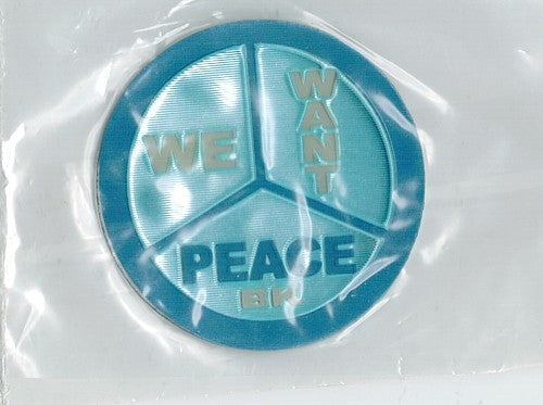 Applicatie We Want Peace 50mm rond blauw