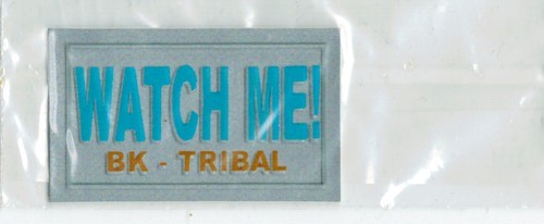 Applicatie 30x50mm Watch Me blauw