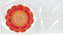 Applicatie Inspired and Made bloem 40mm oranje