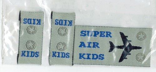 Applicatie Super Air Kids 25x50mm blauw