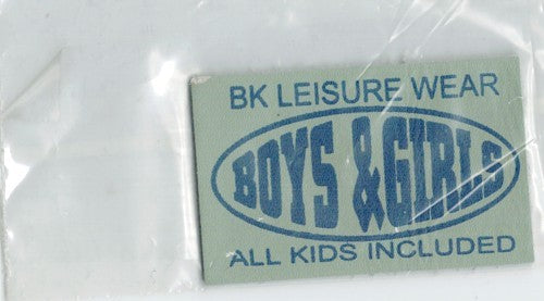 Applicatie Boys & Girls leisure wear 35x60mm