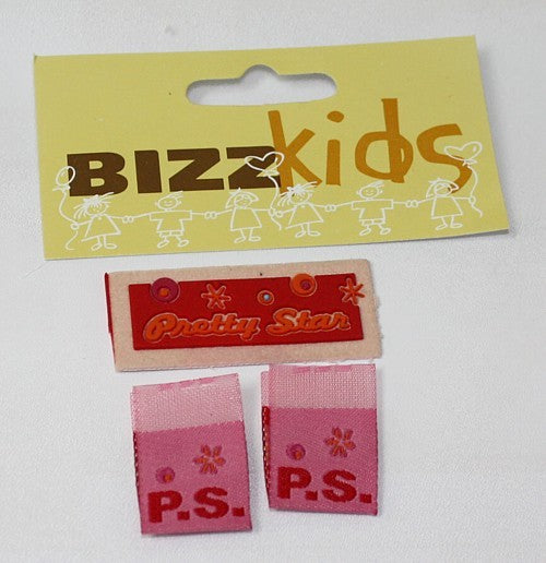 Applicaties Pretty star  1x45mm en 2x20mm rose