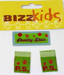 Applicaties Pretty star  1x45mm en 2x20mm groen