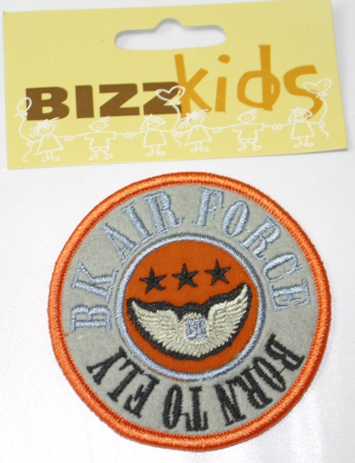 Applicatie Air Force 7cm oranje/grijs