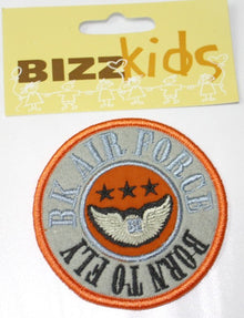 Applicatie Air Force 7cm oranje/grijs