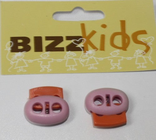 Koordstopper 24mm rose/oranje 2st