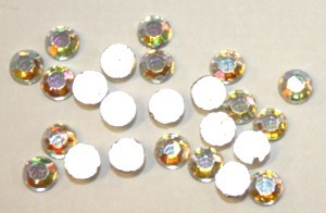Immitatie plaksteen 3mm kristal AB 25st