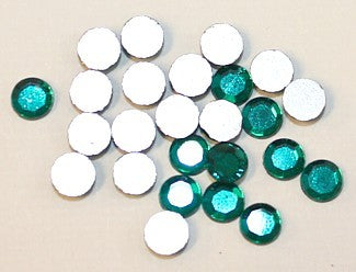 Imitatie plaksteen 5mm tourmalijngroen 25 st.