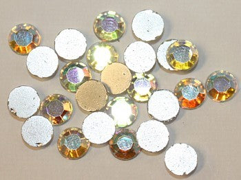 imitatie plaksteen ca 6mm kristal AB per 25