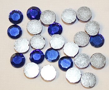 Immtatie plaksteen 6mm koningsblauw per 25 stuks