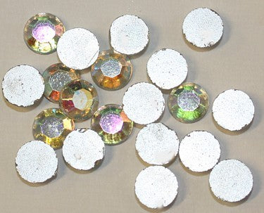 Imitatie plaksteen ca 7mm kristal AB per 25