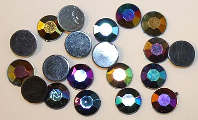 Imitatie plaksteen 8mm zwart AB 20st