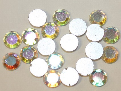 imitatie plaksteen 9mm kristel AB per 35